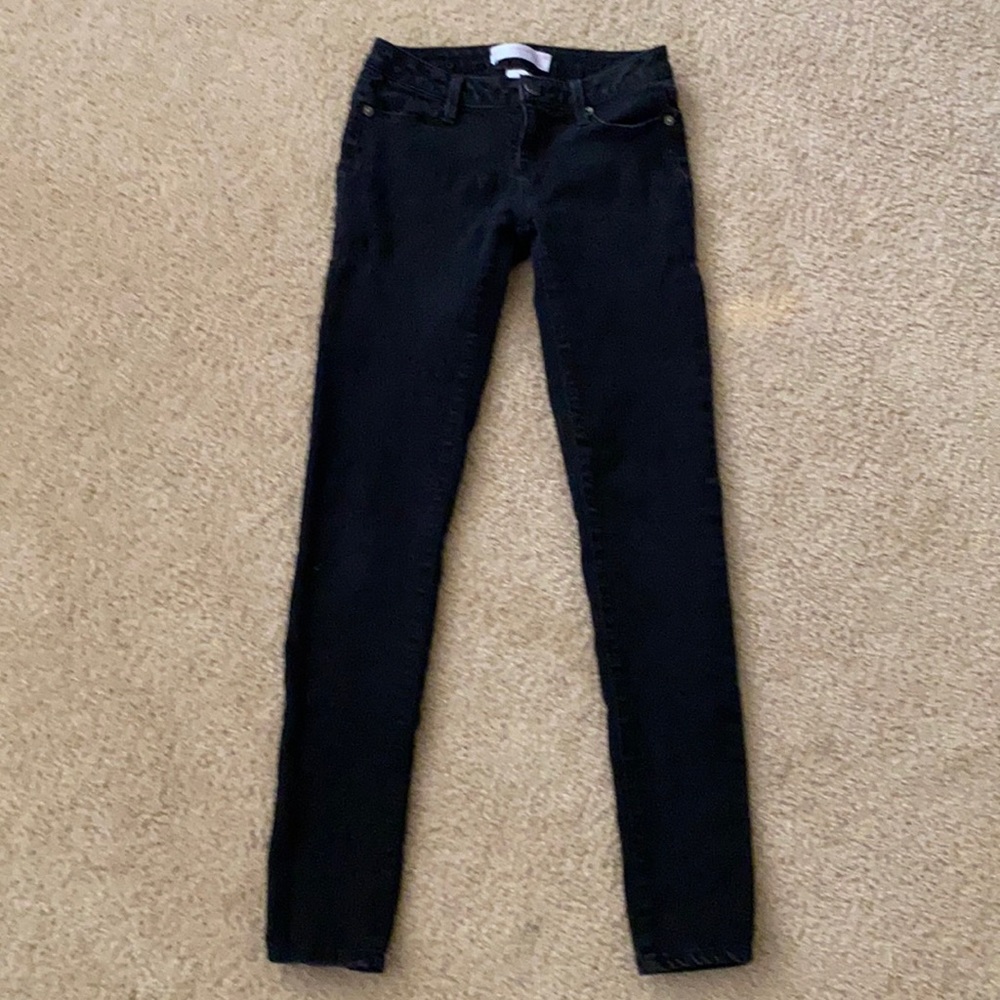 Low rise black jeans